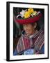 Peru, an Old Woman in Traditional Indian Costume-Nigel Pavitt-Framed Photographic Print