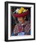 Peru, an Old Woman in Traditional Indian Costume-Nigel Pavitt-Framed Photographic Print