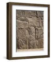 Peru, Cerro Sechin, Pre-Inca Archaeological Site, Stone Stele with Relief Depicting Massacre-null-Framed Giclee Print