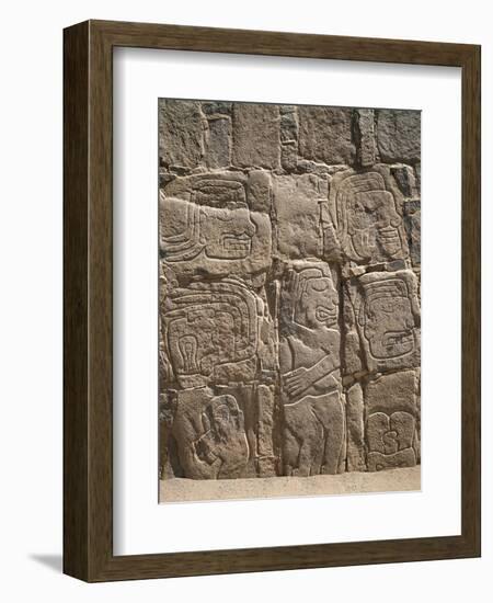 Peru, Cerro Sechin, Pre-Inca Archaeological Site, Stone Stele with Relief Depicting Massacre-null-Framed Giclee Print