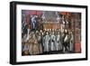 Peru, Cusco City, the Archbishop Palace, Paintings of Cuzco School-null-Framed Giclee Print
