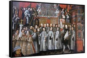 Peru, Cusco City, the Archbishop Palace, Paintings of Cuzco School-null-Framed Stretched Canvas