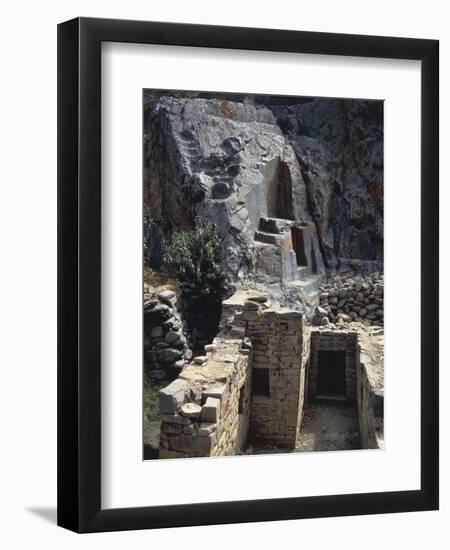 Peru, Cusco, Urubamba, Ollantaytambo, Inca Archaeological Site, Inkamisana Sanctuary-null-Framed Giclee Print