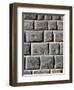 Peru, Cuzco, Detail of Wall of Acllahuasi or Convent of Virgins of Sun-null-Framed Giclee Print