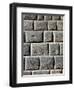 Peru, Cuzco, Detail of Wall of Acllahuasi or Convent of Virgins of Sun-null-Framed Giclee Print