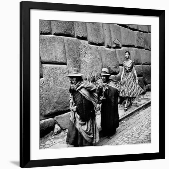 Peru: Fashion Model, 1950S-Toni Frissell-Framed Photographic Print