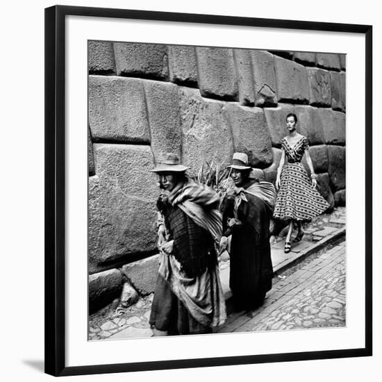 Peru: Fashion Model, 1950S-Toni Frissell-Framed Photographic Print