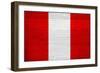 Peru Flag Design with Wood Patterning - Flags of the World Series-Philippe Hugonnard-Framed Art Print