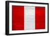 Peru Flag Design with Wood Patterning - Flags of the World Series-Philippe Hugonnard-Framed Art Print