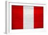 Peru Flag Design with Wood Patterning - Flags of the World Series-Philippe Hugonnard-Framed Art Print