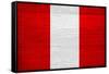 Peru Flag Design with Wood Patterning - Flags of the World Series-Philippe Hugonnard-Framed Stretched Canvas