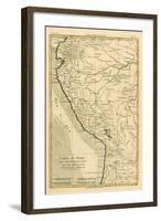 Peru, from 'Atlas De Toutes Les Parties Connues Du Globe Terrestre' by Guillaume Raynal (1713-96)…-Charles Marie Rigobert Bonne-Framed Giclee Print