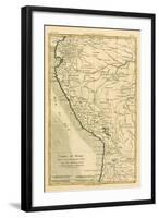 Peru, from 'Atlas De Toutes Les Parties Connues Du Globe Terrestre' by Guillaume Raynal (1713-96)…-Charles Marie Rigobert Bonne-Framed Giclee Print