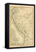 Peru, from 'Atlas De Toutes Les Parties Connues Du Globe Terrestre' by Guillaume Raynal (1713-96)…-Charles Marie Rigobert Bonne-Framed Stretched Canvas