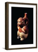 Peru, Inca Civilization, Zoomorphic Vessel in Shape of Monkey-null-Framed Giclee Print