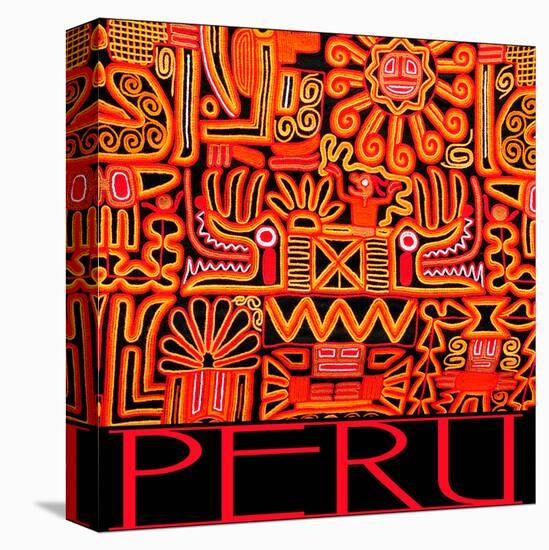 Peru - Inca Design Pattern-null-Stretched Canvas