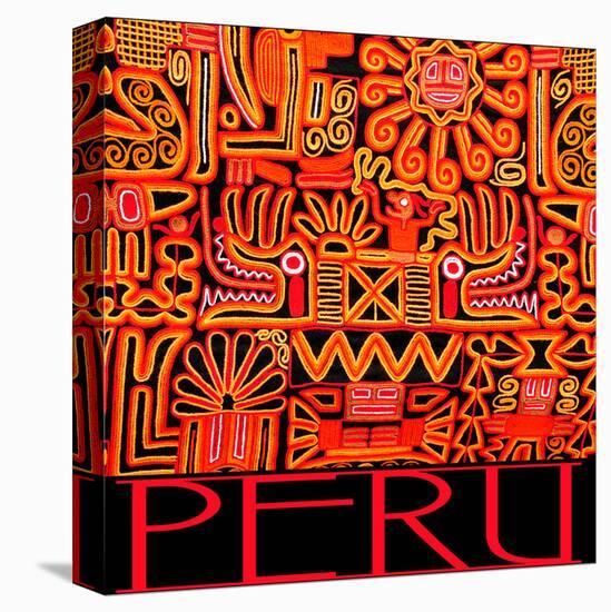 Peru - Inca Design Pattern-null-Stretched Canvas