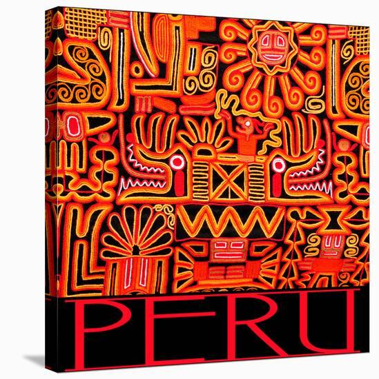 Peru - Inca Design Pattern-null-Stretched Canvas