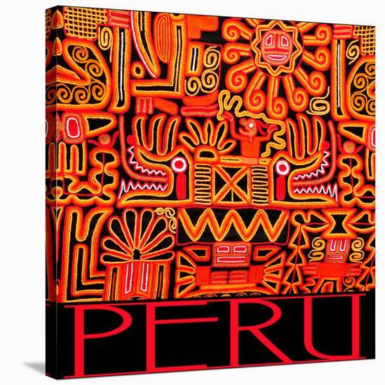 Peru - Inca Design Pattern-null-Stretched Canvas