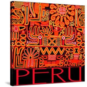 Peru - Inca Design Pattern-null-Stretched Canvas