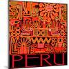 Peru - Inca Design Pattern-null-Mounted Art Print