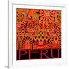 Peru - Inca Design Pattern-null-Framed Art Print