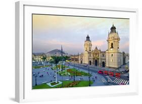 Peru, Lima, Cathedral-John Coletti-Framed Photographic Print