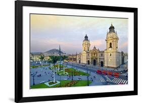Peru, Lima, Cathedral-John Coletti-Framed Photographic Print