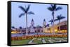 Peru, Lima, Cathedral-John Coletti-Framed Stretched Canvas