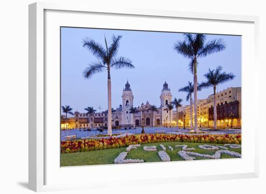 Peru, Lima, Cathedral-John Coletti-Framed Photographic Print