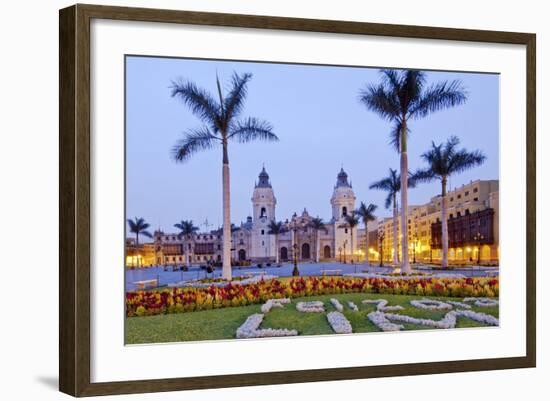 Peru, Lima, Cathedral-John Coletti-Framed Photographic Print