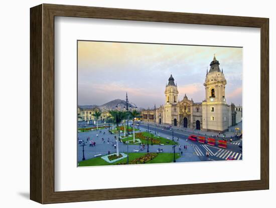 Peru, Lima, Cathedral-John Coletti-Framed Photographic Print