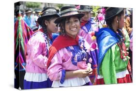 Peru, Lima, San Martin Square, Ayacuchano Carnival, Ayacucho Region, Traditional Festival-John Coletti-Stretched Canvas