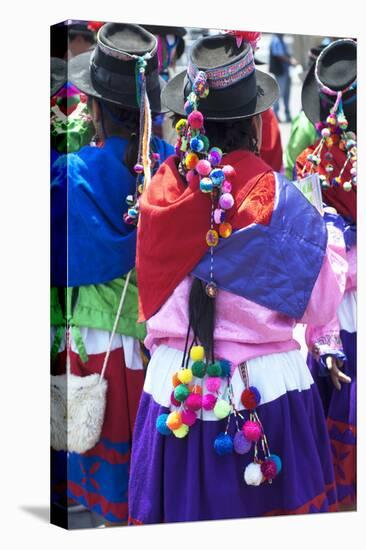 Peru, Lima, San Martin Square, Ayacuchano Carnival, Ayacucho Region, Traditional Festival-John Coletti-Stretched Canvas