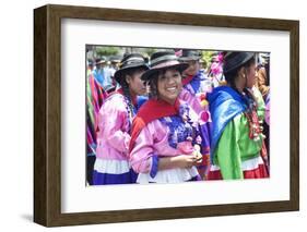 Peru, Lima, San Martin Square, Ayacuchano Carnival, Ayacucho Region, Traditional Festival-John Coletti-Framed Photographic Print