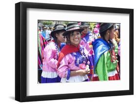 Peru, Lima, San Martin Square, Ayacuchano Carnival, Ayacucho Region, Traditional Festival-John Coletti-Framed Photographic Print