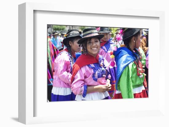 Peru, Lima, San Martin Square, Ayacuchano Carnival, Ayacucho Region, Traditional Festival-John Coletti-Framed Photographic Print