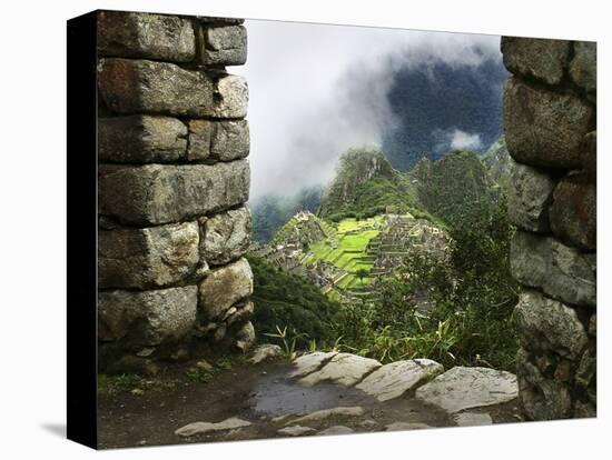 Peru, Machu Picchu, from Inca Trail-John Ford-Stretched Canvas