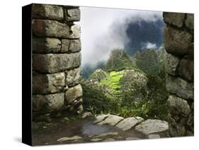 Peru, Machu Picchu, from Inca Trail-John Ford-Stretched Canvas