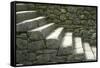 Peru, Machu Picchu, Stairs-John Ford-Framed Stretched Canvas