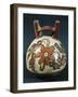 Peru, Nazca Culture, Double Spout and Bridge Vessel with Painted Hummingbirds around Flower-null-Framed Giclee Print