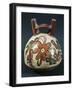 Peru, Nazca Culture, Double Spout and Bridge Vessel with Painted Hummingbirds around Flower-null-Framed Giclee Print