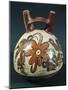 Peru, Nazca Culture, Double Spout and Bridge Vessel with Painted Hummingbirds around Flower-null-Mounted Giclee Print