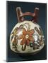 Peru, Nazca Culture, Double Spout and Bridge Vessel with Painted Hummingbirds around Flower-null-Mounted Giclee Print