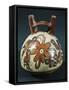 Peru, Nazca Culture, Double Spout and Bridge Vessel with Painted Hummingbirds around Flower-null-Framed Stretched Canvas