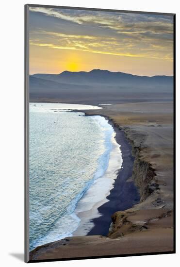 Peru, Paracas National Reserve, Lagunillas Bay, Sunset, Pacific Ocean, Ica Region-John Coletti-Mounted Photographic Print