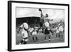 Peru's Olympic Football Team in Action, Berlin Olympics, 1936-null-Framed Giclee Print