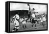 Peru's Olympic Football Team in Action, Berlin Olympics, 1936-null-Framed Stretched Canvas