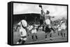 Peru's Olympic Football Team in Action, Berlin Olympics, 1936-null-Framed Stretched Canvas