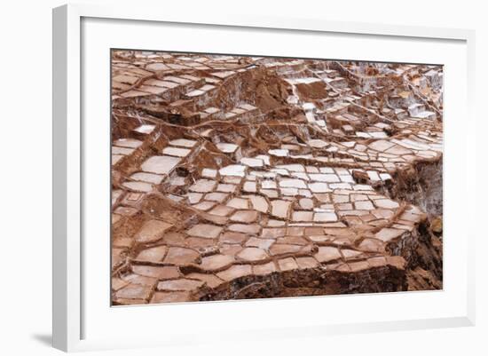 Peru, Salinas De Maras, Pre Inca Traditional Salt Mine (Salinas).-Rafal Cichawa-Framed Photographic Print